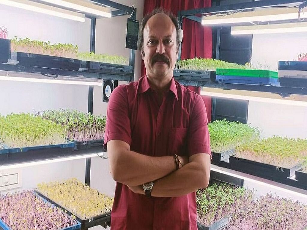 Ajay began his microgreens journey by watching YouTube videos