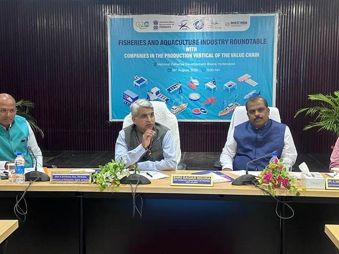 National Fisheries Development Board and Invest India Host Vertical Focused Industry Roundtables in Hyderabad (Photo Source: PIB)