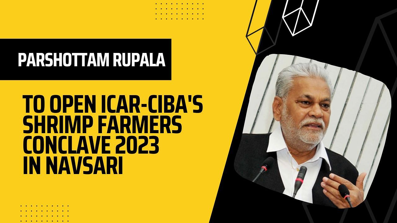 Parshottam Rupala will be opening ICAR-CIBA's Shrimp Farmers Conclave 2023. (Image Courtesy- Twitter)
