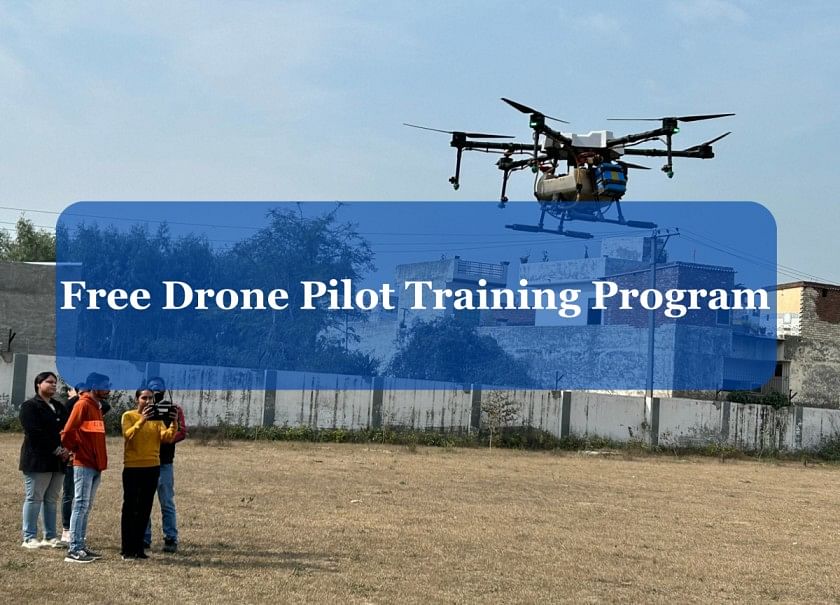 Haryana Govt Launches Free Drone Pilot Training Program for Farmers and Youth; Apply Before Feb 19