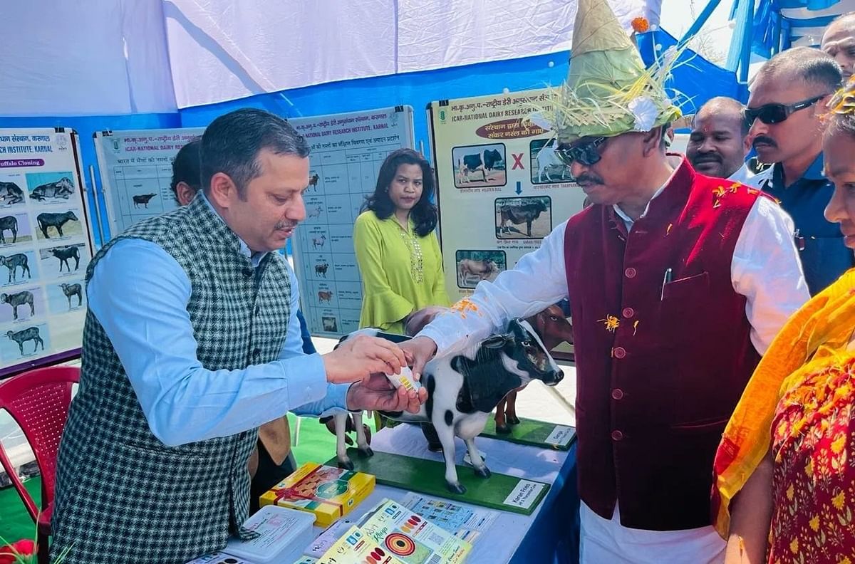 Union Minister Arjun Munda Launches 3-Day National Dairy Mela and Agricultural Exhibition in Jharkhand (Photo Source: @MundaArjun/X)